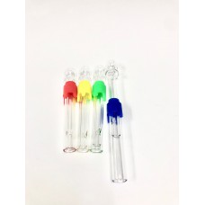 Glass Blunt with Color Ruber